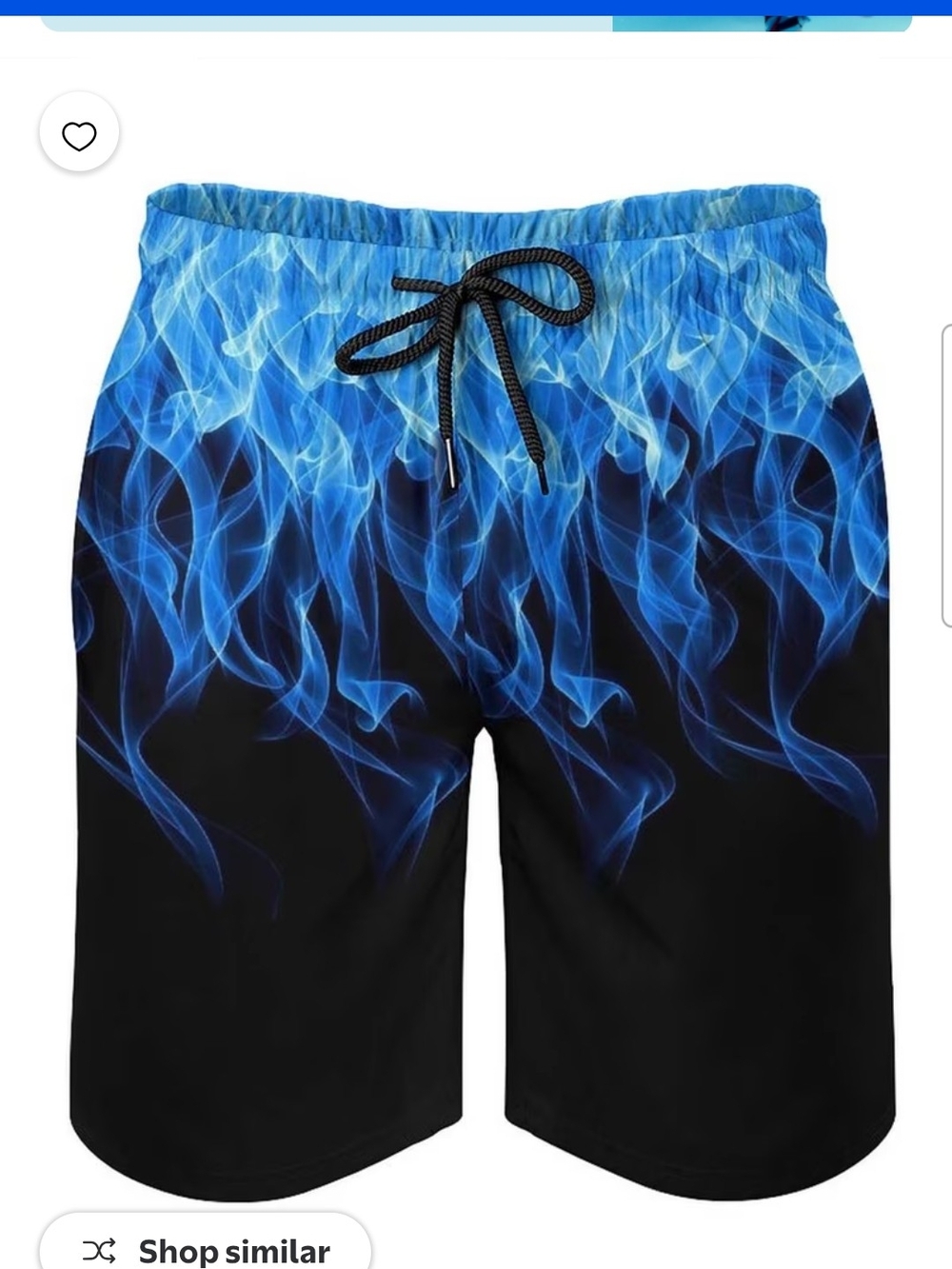 GENTS BLISS Men's Blue Flame Swim Trunks